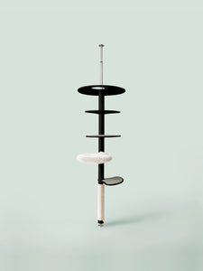 Design Kratzbaum, Deckenhoher Kratzbaum, schwarzer Kratzbaum, Kratzbaum schwarz, moderner Kratzbaum, Deckenhoher Kratzbaum